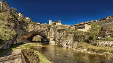 Puentedey Doğal Köprüsü, Puentedey, Tekil Nüfus Varlığı, Las Merindades, Burgos, Castilla y Leon, İspanya, Avrupa