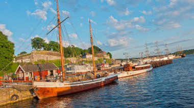 Antik Tekneler, Oslo Limanı, Oslo Fjord, Oslo, Norveç, Avrupa