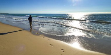 Beach of la Barrosa, Playa de la Barrosa, Chiclana, Andalucia, Spain, Europe