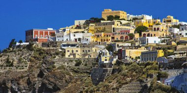 Santorini, Cyclades Adaları, Geleneksel Mimari, Eski Şehir, Yunanistan, Avrupa