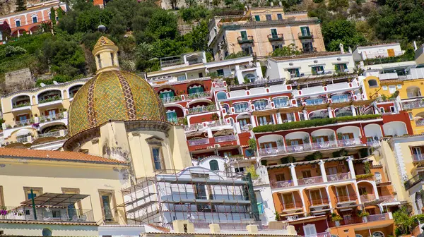 Positano, Amalfi Sahili, Tiren Denizi, Campania, İtalya, Avrupa