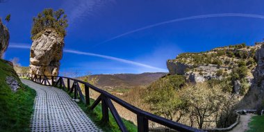 Natural Monument of Ojo Guarea, Ojo Guarena Karst Complex, Caves of Ojo Guarea, Las Merindades, Burgos, Cantabrian Mountains, Castilla y Leon, Spain, Europe clipart