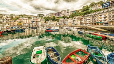 Luarca, Balıkçı Köyü, Cantabrian Denizi, Principado de Asturias, İspanya, Avrupa