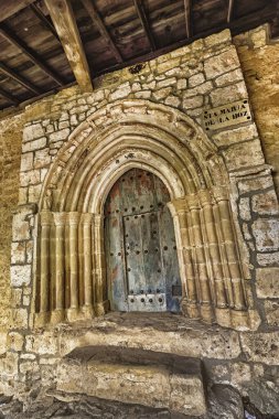 Hermitage of Santa Maria de la Hoz, 13th Century Romanesque-Gothic Style, Montes Obarenes-San Zadornil Natural Park, Las Merindades, Burgos, Castilla y Leon, Spain, Europe clipart