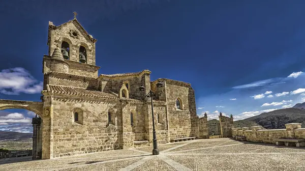 stock image Parish Church of San Vicente, Frias Medieval Town, Historic Artistic Grouping, Las Merindades, Burgos, Castilla y Leon, Spain, Europe