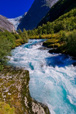 Briksdal Glacier, Briksdalsbreen, Jostedalsbreen Glacier, Jostedalsbreen National Park, Norway, Scandinavia, Europe clipart