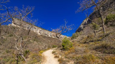 Barranco de la Mea Yolu, Mea Ravine, Puentedey, Las Merindades, Burgos, Cantabrian Dağları, Castilla y Leon, İspanya, Avrupa