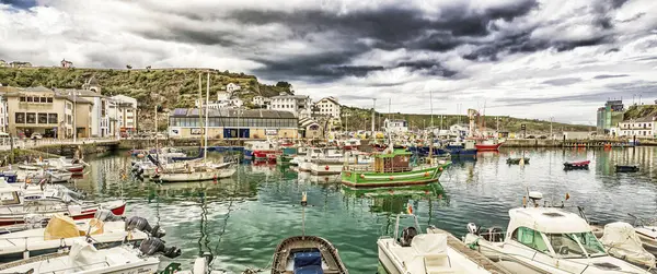 Luarca, Balıkçı Köyü, Cantabrian Denizi, Principado de Asturias, İspanya, Avrupa