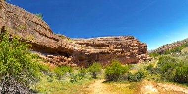 Tiermes Celtiberian-Roma Arkeoloji Alanı, Montejo de Tiermes, Soria, Castilla y Leon, İspanya, Avrupa