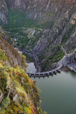Aldeadvila Barajı, Arribes del Duero Doğal Parkı, SPA, SAC, Biyosfer Rezervi, Salamanca, Castilla y Leon, İspanya, Avrupa