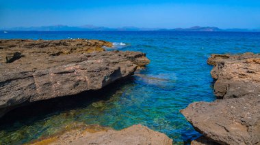 Peninsula de Llevant Doğal Parkı, Alcudia Körfezi, Mallorca, Balear Adaları, İspanya, Avrupa