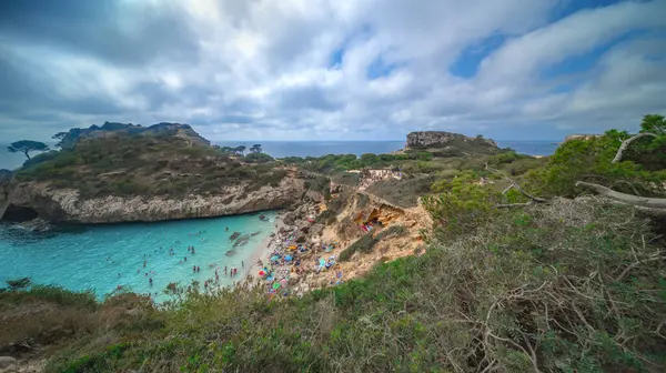 Cala Del Moro, Calo des Moro, Santay Belediyesi, Akdeniz, Mallorca, Islas Baleares, İspanya, Avrupa 