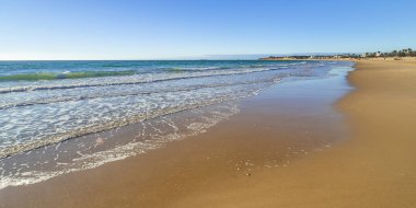 Beach of la Barrosa, Playa de la Barrosa, Chiclana de la Frontera, Andalucia, Spain, Europe