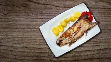 Izgara ton balığı göbeği, İspanyol mutfağı, İspanyol gastronomisi, Asturias, İspanya, Avrupa