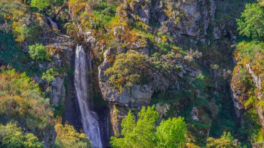 Pozo Airon Şelale Yürüyüş Yolu, Arribes del Duero Doğal Parkı, SPA, SAC, Biyosfer Rezervi, Salamanca, Castilla y Leon, İspanya, Avrupa