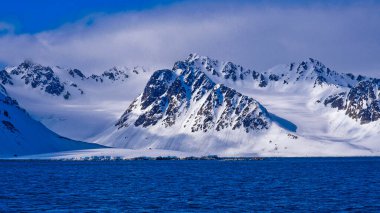 Karlı Dağlar, Albert I Land, Arctic, Spitsbergen, Svalbard, Norveç, Avrupa