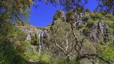 Faia da Agua Alta Şelale Yürüyüş Yolu, Douro Uluslararası Doğal Parkı, ZEC, ZEPA, Biyosfer Rezervi, Portekiz, Avrupa