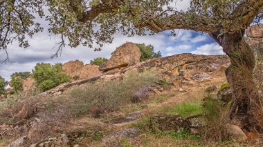 Protected Landscape Monte Valcorchero y Sierra del Gordo, UICN, Plasencia, Caceres, Extremadura, Spain, Europe clipart