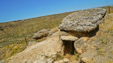 Megalithic Dolmens, Megalithic Theme Park of Gorafe, Gorafe, Granada, Andalucia, Spain, Europe clipart