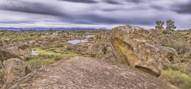 Los Barruecos Doğal Anıtı, Malpartida de Caceres, Caceres, Extremadura, İspanya, Avrupa