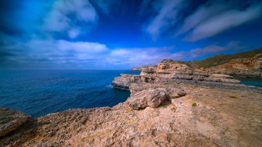 Cala S'Almunia, Santanyi, Mediterranean Sea, Mallorca, Islas Baleares, Spain, Europe clipart