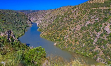 Mirador del Duero Yürüyüş Yolu, Arribes del Duero Doğal Parkı, SPA, SAC, Biyosfer Rezervi, Salamanca, Kastilya ve Leon, İspanya, Avrupa