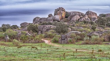Los Barruecos Doğal Anıtı, Malpartida de Caceres, Caceres, Extremadura, İspanya, Avrupa