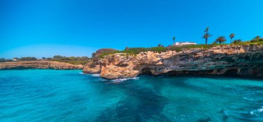 Korsan Mağarası, Manacor Deniz Kıyısı, Akdeniz, Mallorca, Balear Adaları, İspanya, Avrupa