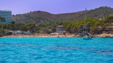 Font de Sa Cala, Beach Sa Cala, Capdepera Deniz Kıyısı, Capdepera Belediyesi, Akdeniz, Mallorca, Balear Adaları, İspanya, Avrupa