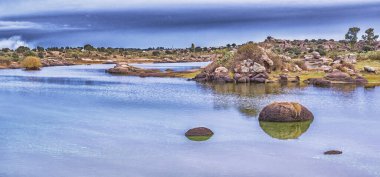Los Barruecos Doğal Anıtı, Malpartida de Caceres, Caceres, Extremadura, İspanya, Avrupa