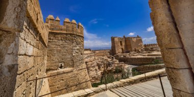 Monumental Complex of Alcazaba of Almeria, Castle and Walls of Cerro of San Cristobal, 15-16th Century Castle, Almeria, Andalucia, Spain, Europe