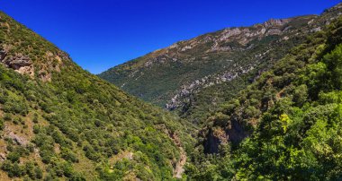 Rio Aguino Bakış Alanı, Senda Erişilebilir Pola de Somiedo Yolu, Pola de Somiedo Doğal Parkı, Principado de Asturias, İspanya, Avrupa