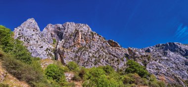 Ruta del Cares, Cares Trail Trekking Path, Picos de Europa Milli Parkı, Biyosfer Rezervi, Cantabrian Dağları, Kastilya ve Leon-Asturias, İspanya, Avrupa