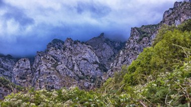Ruta del Cares, Cares Trail Trekking Path, Picos de Europa Milli Parkı, Biyosfer Rezervi, Cantabrian Dağları, Kastilya ve Leon-Asturias, İspanya, Avrupa