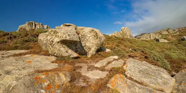 Weathered Rocks, Punta Nariga, The Lighthouse Way, Malpica de Bergantinos, Costa da Morte, La Coruna, Galiçya, İspanya, Avrupa
