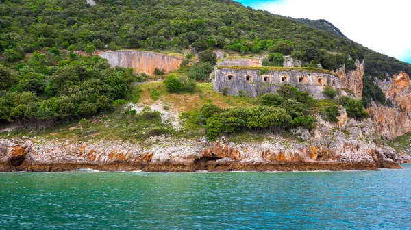 Fuerte de San Carlos, 1689 Cannons Kalesi, İspanya Kültür Mülkiyeti, Monte Buciero, Santona, Trasmiera Comarca, Cantabria, İspanya, Avrupa