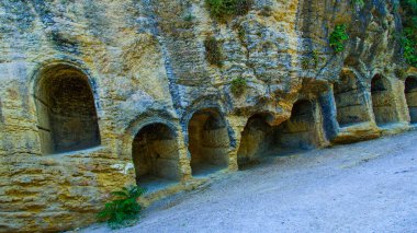 Pantheon, Hristiyan Cenazeleri, Montefrio, Ortaçağ Köyü, Granada, Endülüs, İspanya, Avrupa