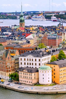 Riddarfjarden, Şehir Manzarası, Eski Şehir, Stockholm, İsveç, İskandinavya, Avrupa