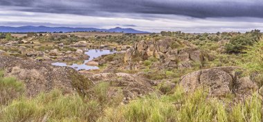 Los Barruecos Doğal Anıtı, Malpartida de Caceres, Caceres, Extremadura, İspanya, Avrupa