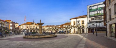 Sokak Sahnesi, Geleneksel Mimarlık, Espinosa de los Monteros, Las Merindades, Burgos, Castilla y Leon, İspanya, Avrupa