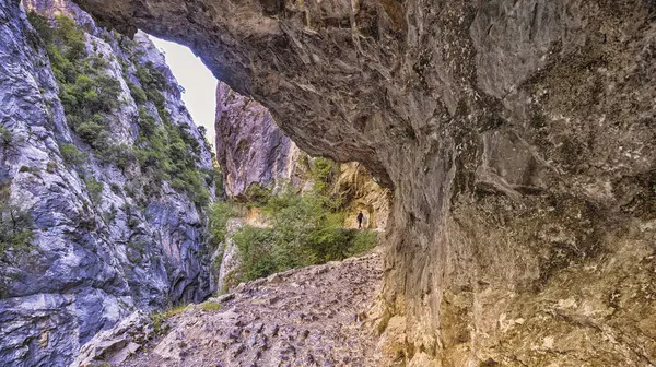 Ruta del Cares, Cares Trail Trekking Path, Picos de Europa Milli Parkı, Biyosfer Rezervi, Cantabrian Dağları, Kastilya ve Leon-Asturias, İspanya, Avrupa