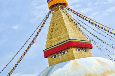 Boudhanath Stupa, UNESCO Dünya Mirası Siite, Katmandu, Nepal, Asya