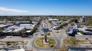 General Alvear, Argentina, September 15, 2024; Aerial view of the city of 