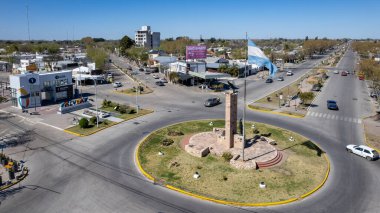 General Alvear, Argentina, September 15, 2024; Aerial view of the city of 