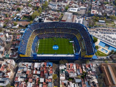 Buenos Aires, Arjantin, 21 Eylül 2024: River vs Boca Juniors maçı. Boca stadyumu.