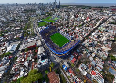 Buenos Aires, Argentina, September 21, 2024: River vs Boca Juniors match. Boca stadium. clipart