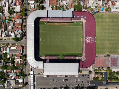 Buenos Aires, Arjantin, Marzo 4, 2023 Havacılık: Ciudad de Lans-Nstor Daz Stadyumu. Lans Stadyumu. La Fortaleza