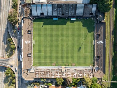 Buenos Aires, Arjantin, 6 Şubat 2023 Futbol Stadyumu Platense. Platense Stadyumu. Platense Mahkemesi.