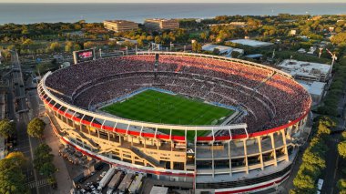 Buenos Aires, Argentina, July 5, 2023: Aerial view of the 