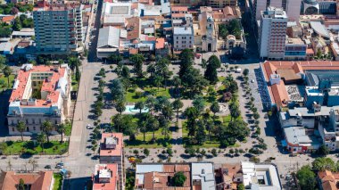San Salvador de Jujuy, Arjantin 'in hava manzarası.